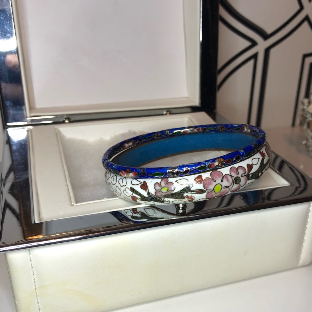 2 Cloisonné bangles